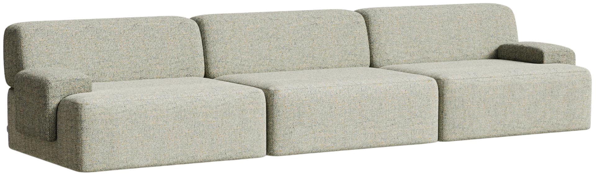 Sofa modułowa Umi 295 cm jasny zielony, Feum
