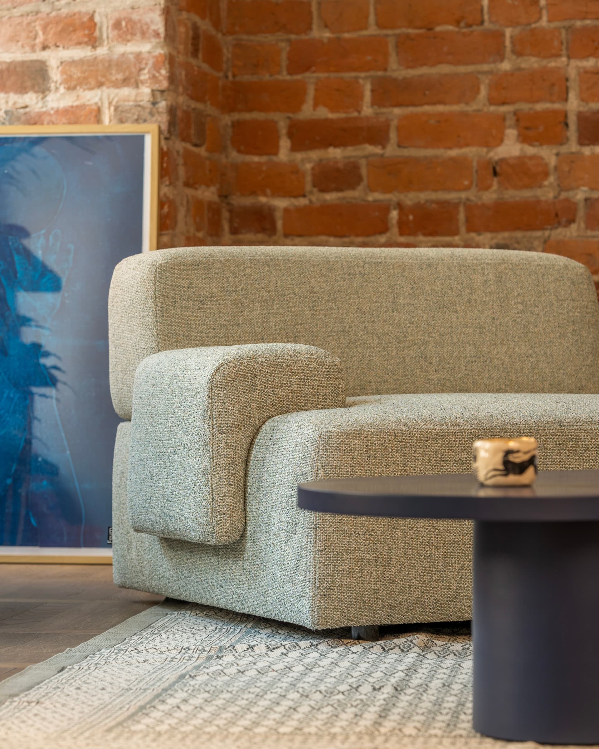 Sofa modułowa Umi 200 cm jasny zielony, Feum - 33869