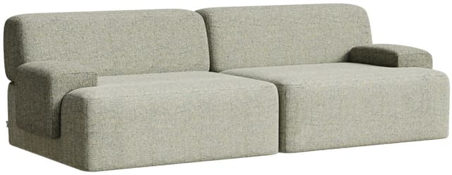 Sofa modułowa Umi 200 cm jasny zielony, Feum - WYMIARY