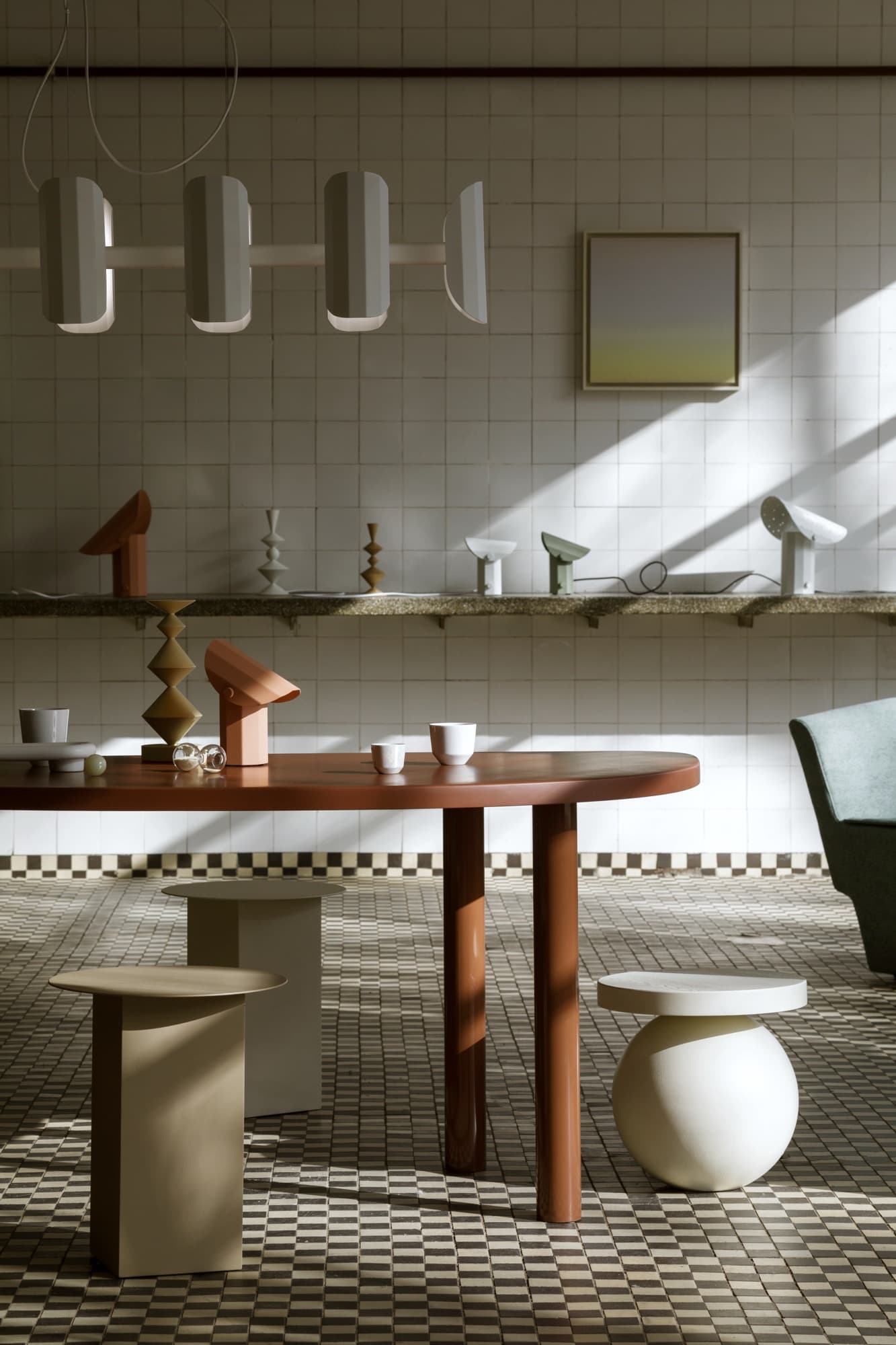 Lampka przenośna APOLIN szałwiowy, Kaspa x Grynasz Studio - 6474