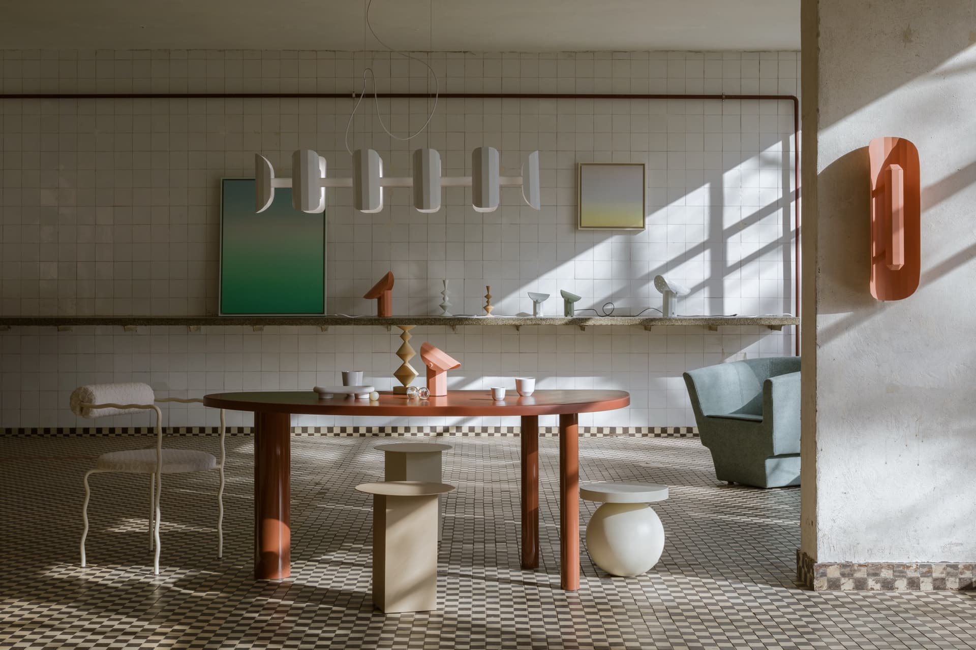 Lampka przenośna APOLIN szałwiowy, Kaspa x Grynasz Studio - 6473