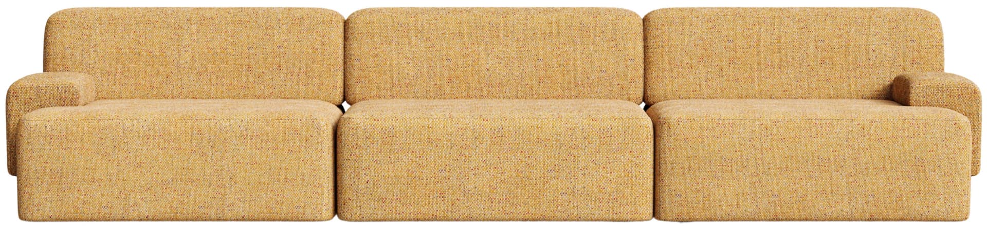Sofa modułowa Umi 295 cm żółty, Feum