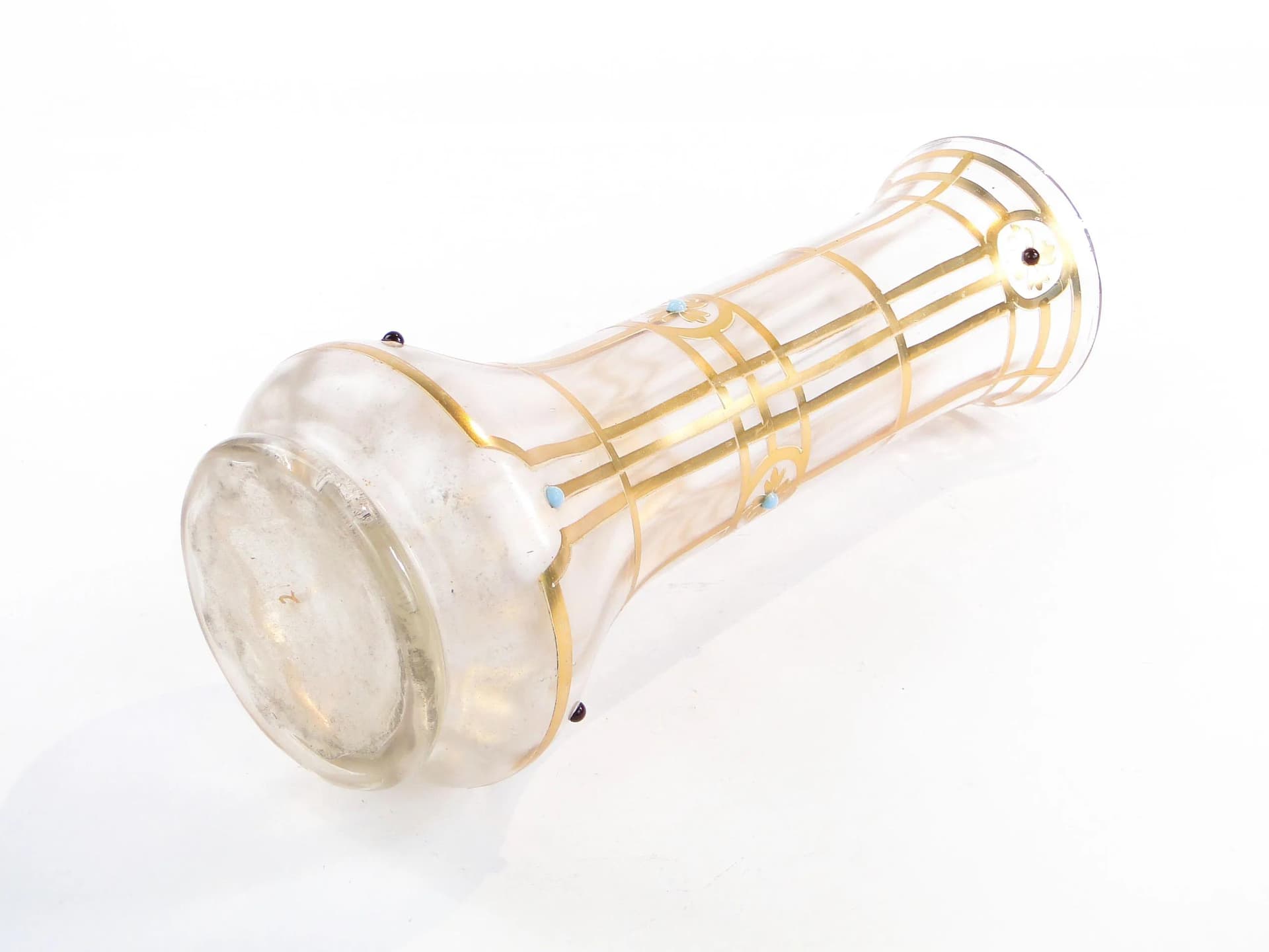 Vase Geometric Secession, Wiener Werkstätte, opaline glass ivory, Austria, 1900 - 34305