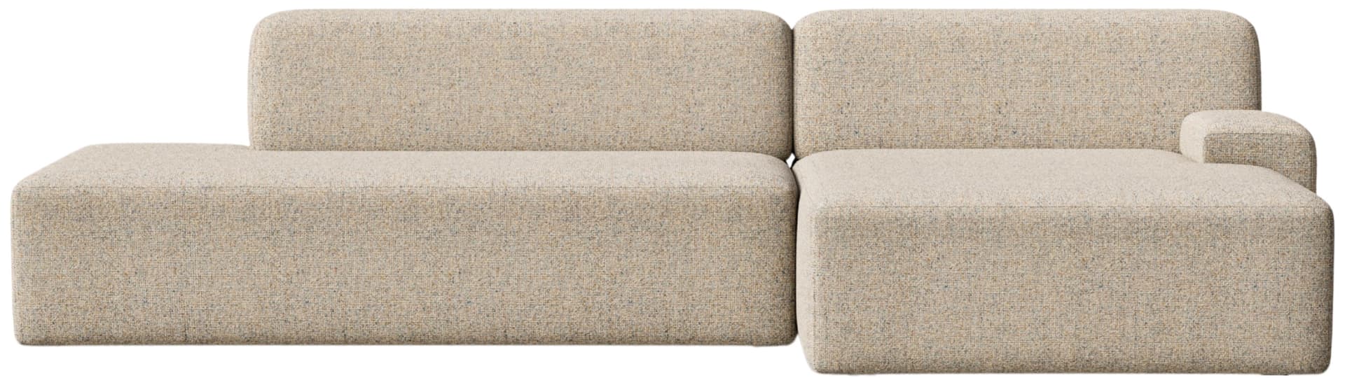 Sofa modułowa Umi narożna prawostronna 255 cm beżowy, Feum