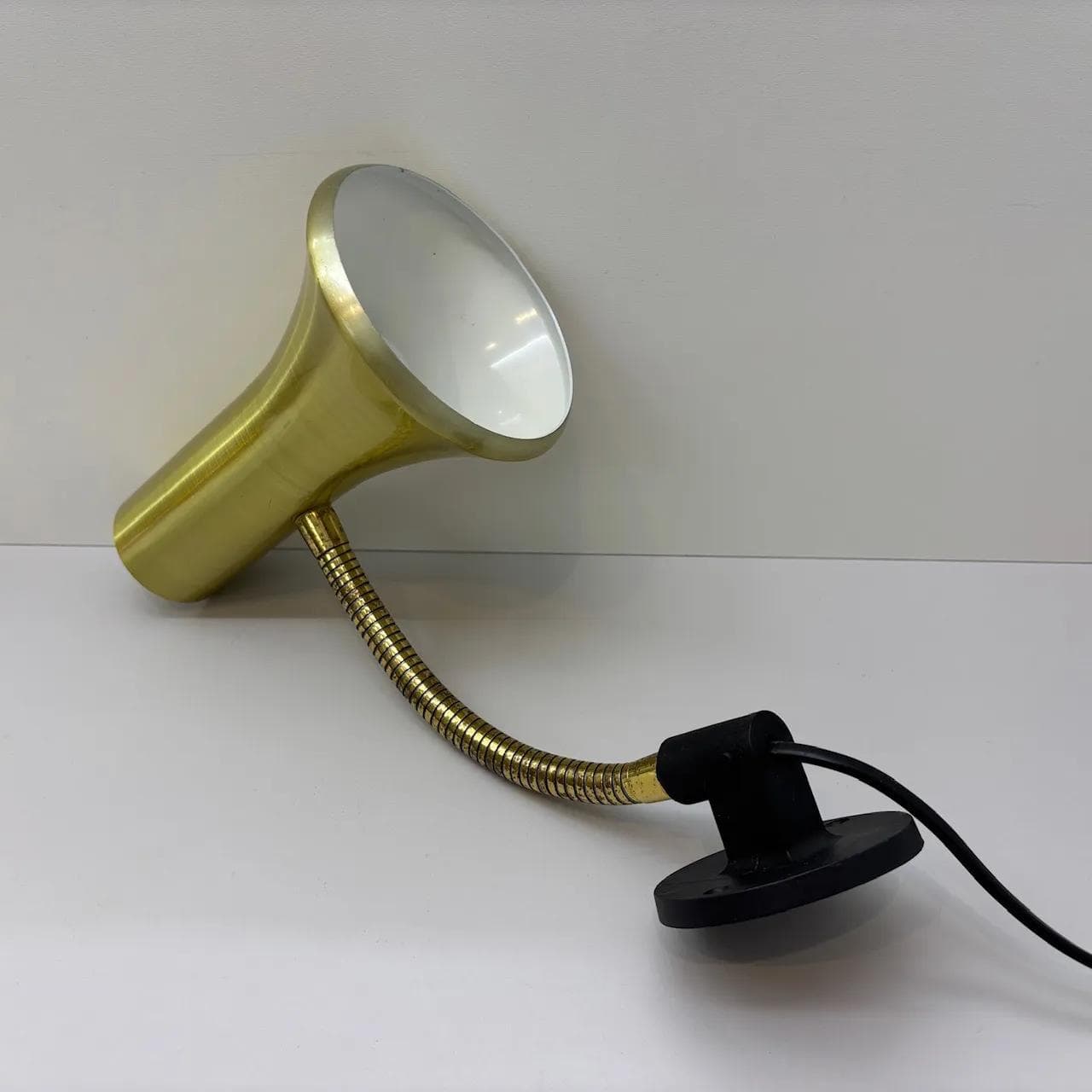 Kinkiet, złoty, metal, Szwecja, lata 70. - 34135