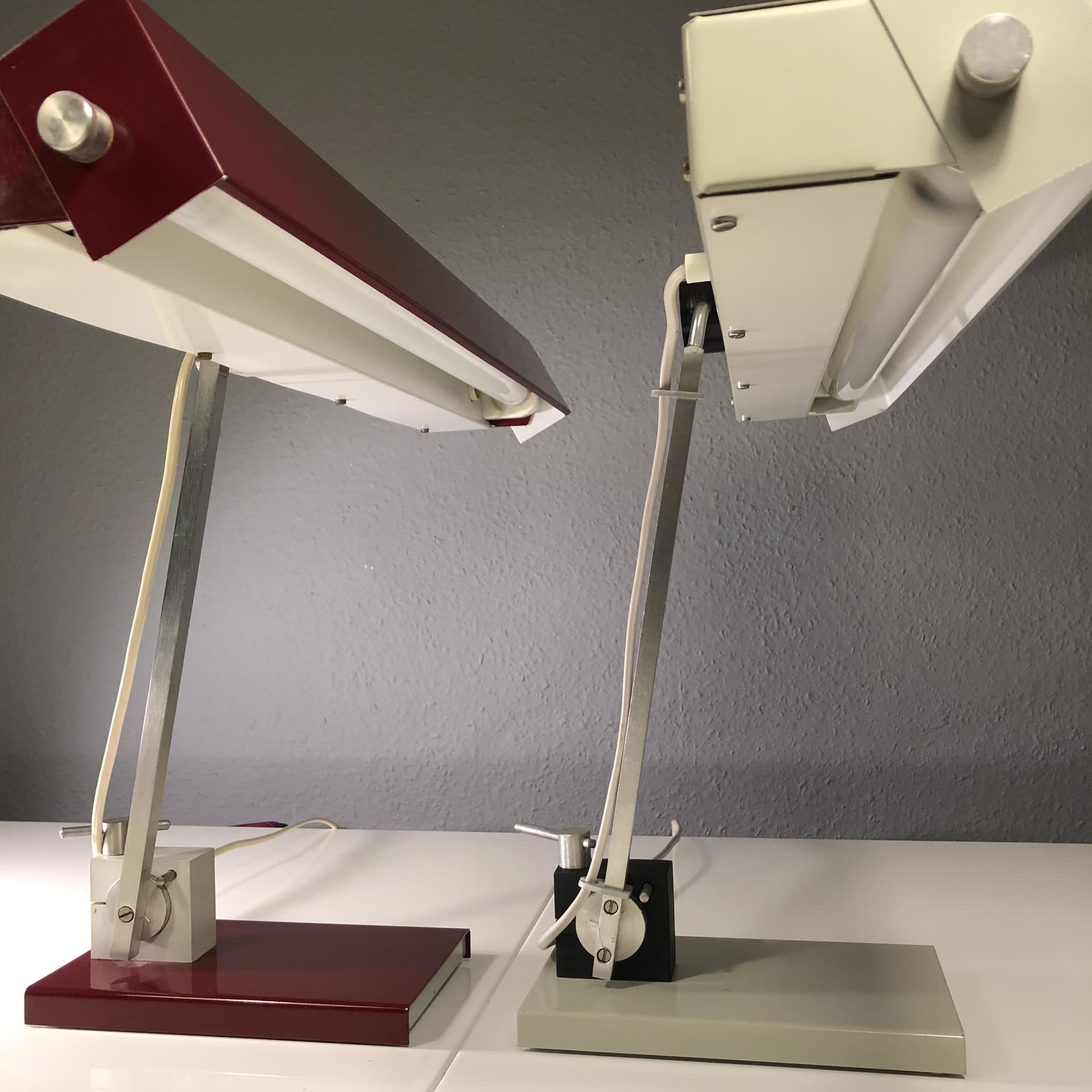 Industrialne lampy kreślarskie, proj. K. Musinowski, Niemcy, lata 70. - 34131