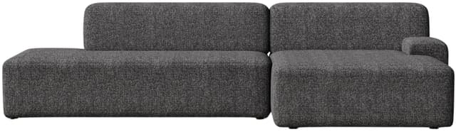 Umi modular sofa 255x140x65 cm anthracite right ottoman, by Feum Studio, FEUM - DIMENSION