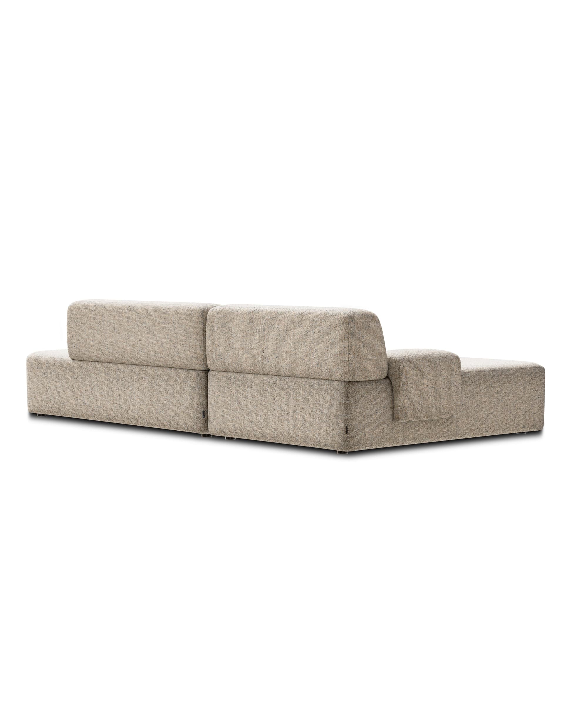 Sofa modułowa Umi narożna lewostronna 255 cm beżowy, Feum - 34209