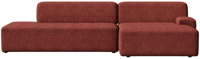 Sofa modułowa Umi narożna prawostronna 255 cm czerwony, Feum - WYMIARY