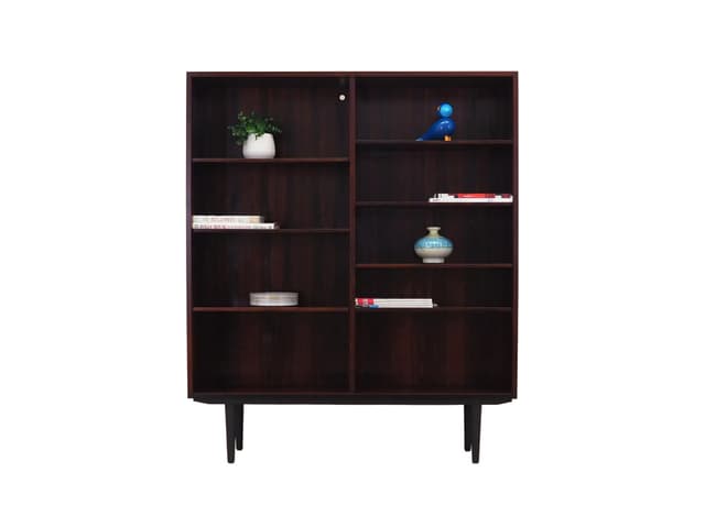 Bookcase, brown rosewood, Denmark, 1970s - DIMENSION