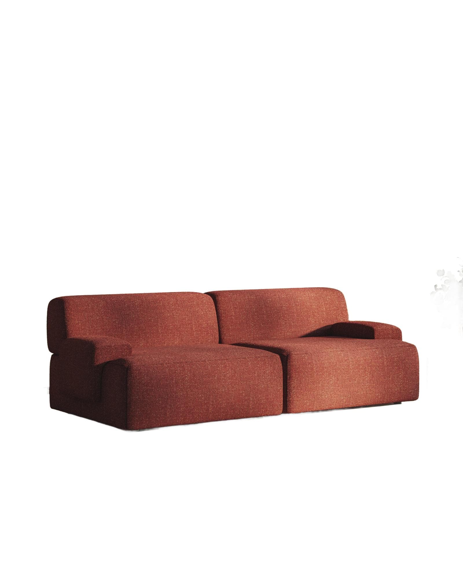 Sofa modułowa Umi 200 cm czerwony, Feum - 43626