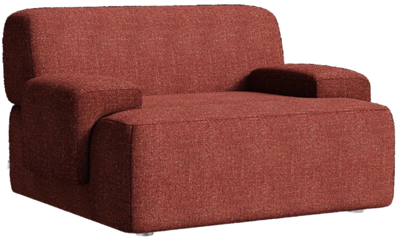 Umi lounge chair 105x95x65 cm maroon red, by Feum Studio, FEUM