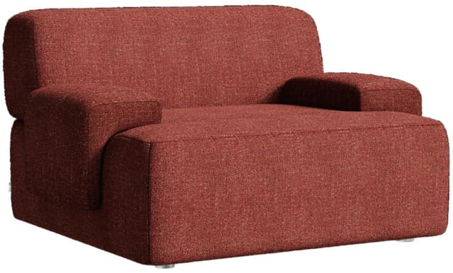 Umi lounge chair 105x95x65 cm maroon red, by Feum Studio, FEUM - DIMENSION