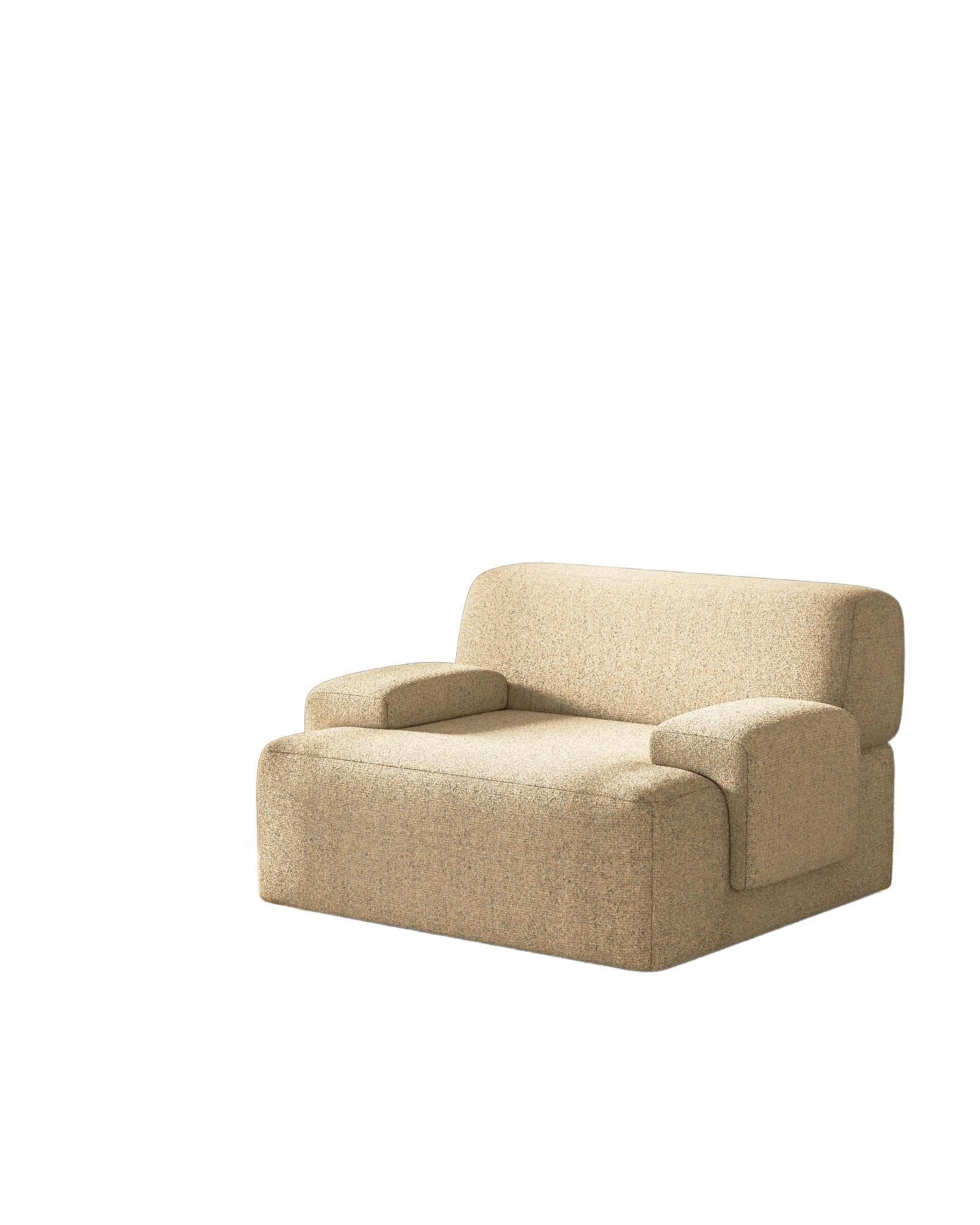 Beige Scandinavian Lounge Chair, by Feum Studio, Europe, 21st c. - 43610