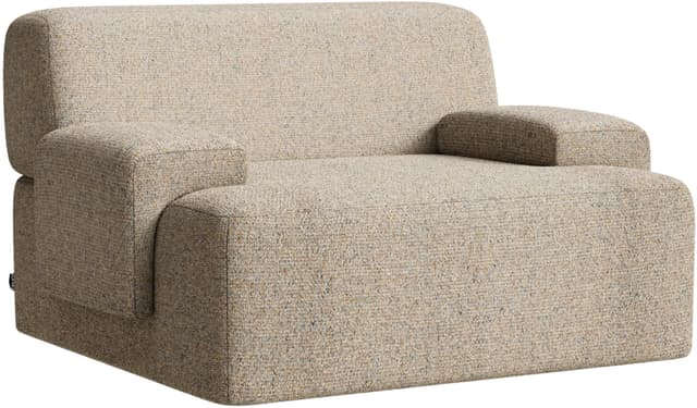 Beige Scandinavian Lounge Chair, by Feum Studio, Europe, 21st c. - DIMENSION