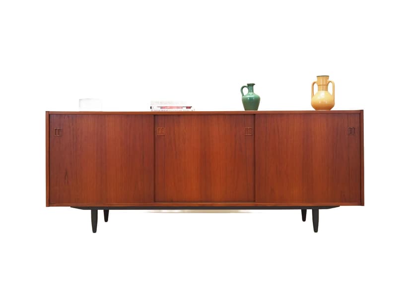 Sideboard, teak brązowy, Dania, lata 70.