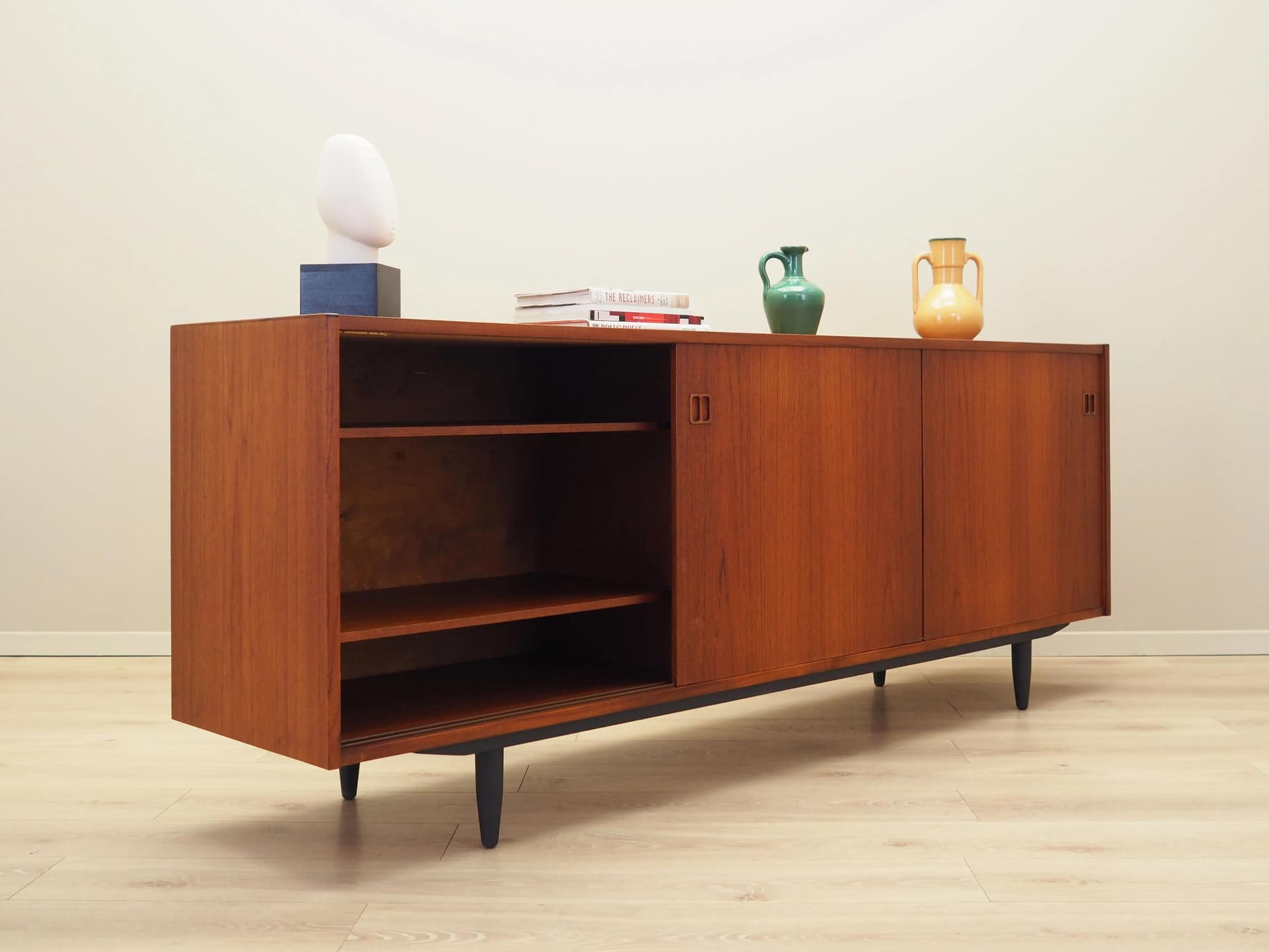 Sideboard, teak brązowy, Dania, lata 70. - 34512