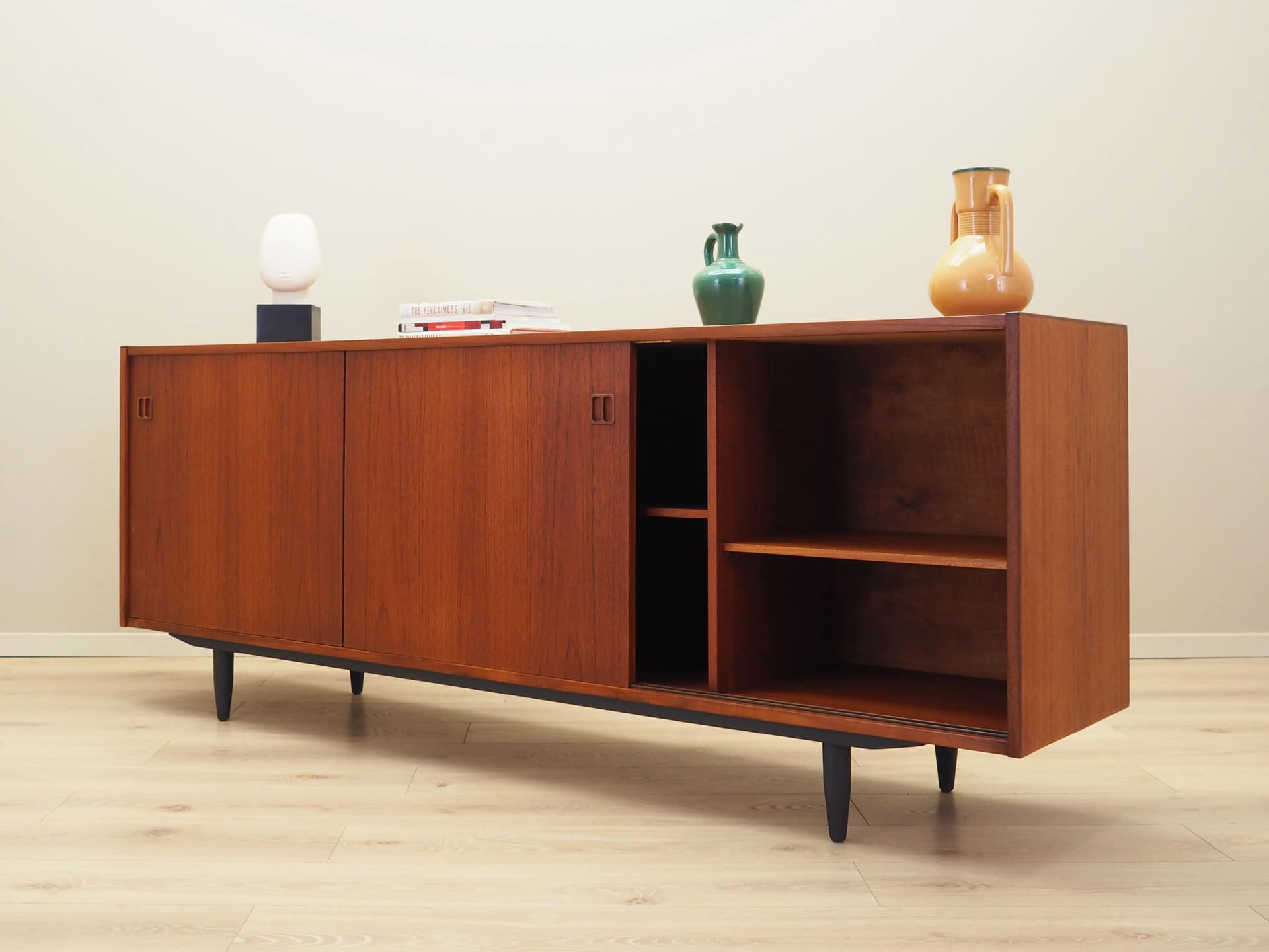 Sideboard, teak brązowy, Dania, lata 70. - 34510