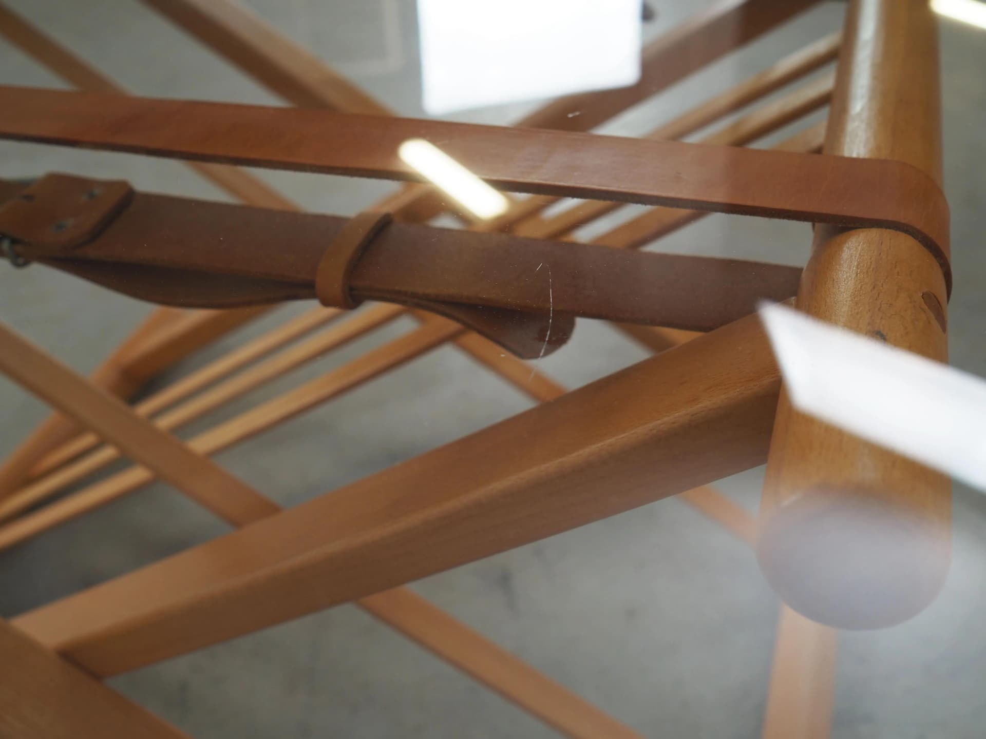 Stolik kawowy, buk żółty, szkło, proj. A. Hansen, Haslev Møbelsnedkeri, Dania, lata 90. - 34504