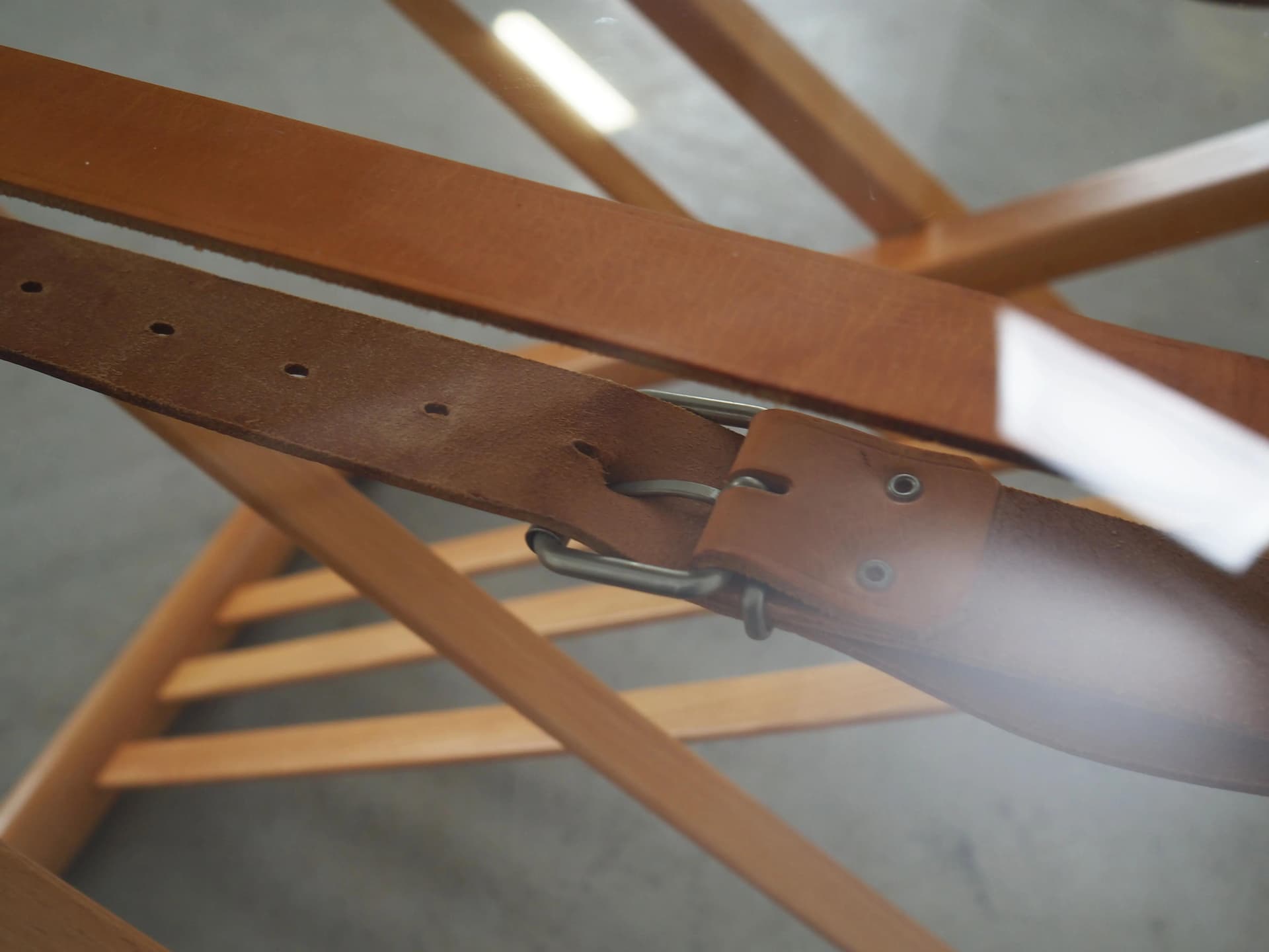 Stolik kawowy, buk żółty, szkło, proj. A. Hansen, Haslev Møbelsnedkeri, Dania, lata 90. - 34505