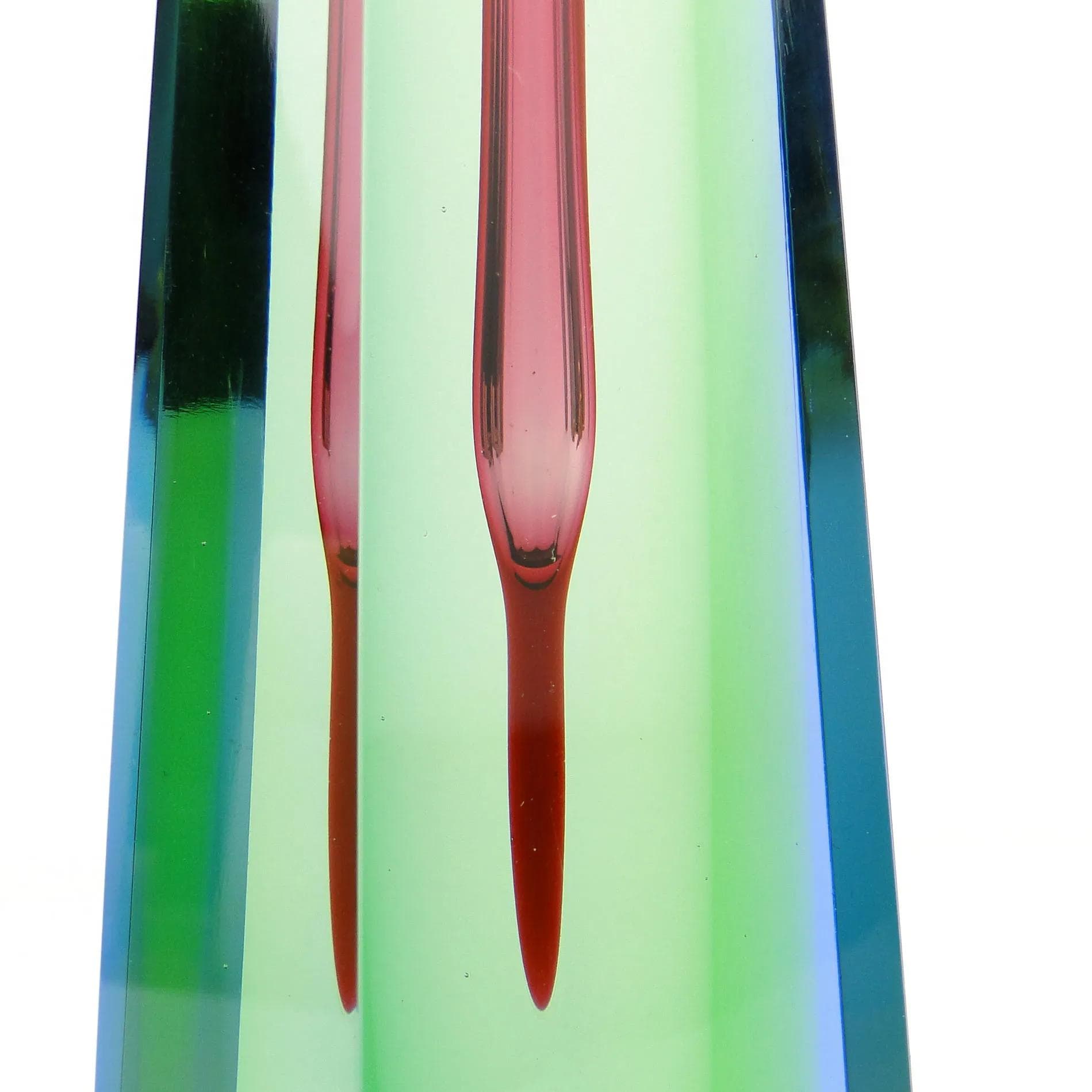 Wazon, multicolor, kryształ, proj. P. Hlava, Czechosłowacja, lata 60. - 34698