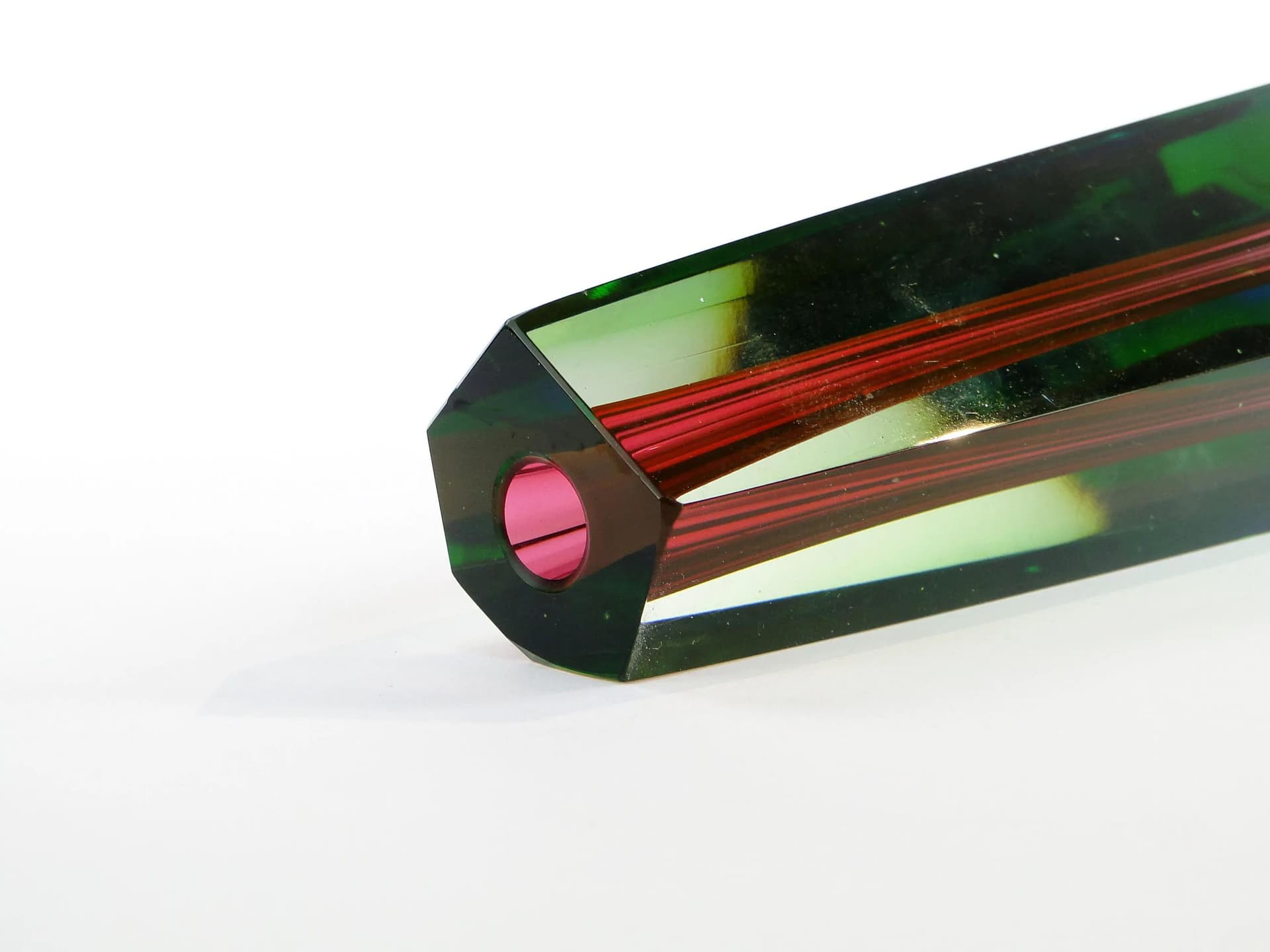 Wazon, multicolor, kryształ, proj. P. Hlava, Czechosłowacja, lata 60. - 34701