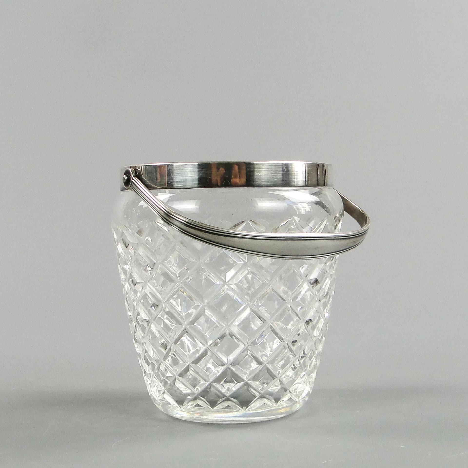 Wiaderko na lód, kryształ transparentny, WMF, Niemcy, lata 50. - 34678