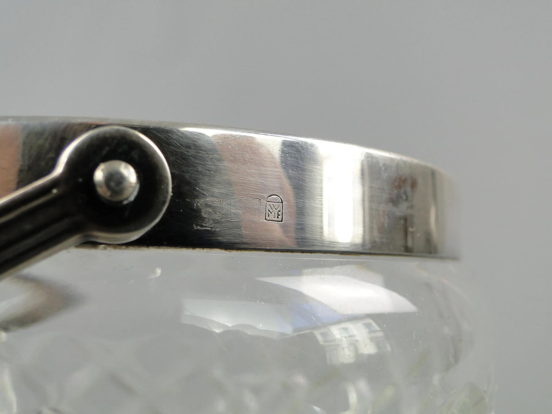 Wiaderko na lód, kryształ transparentny, WMF, Niemcy, lata 50. - 34681