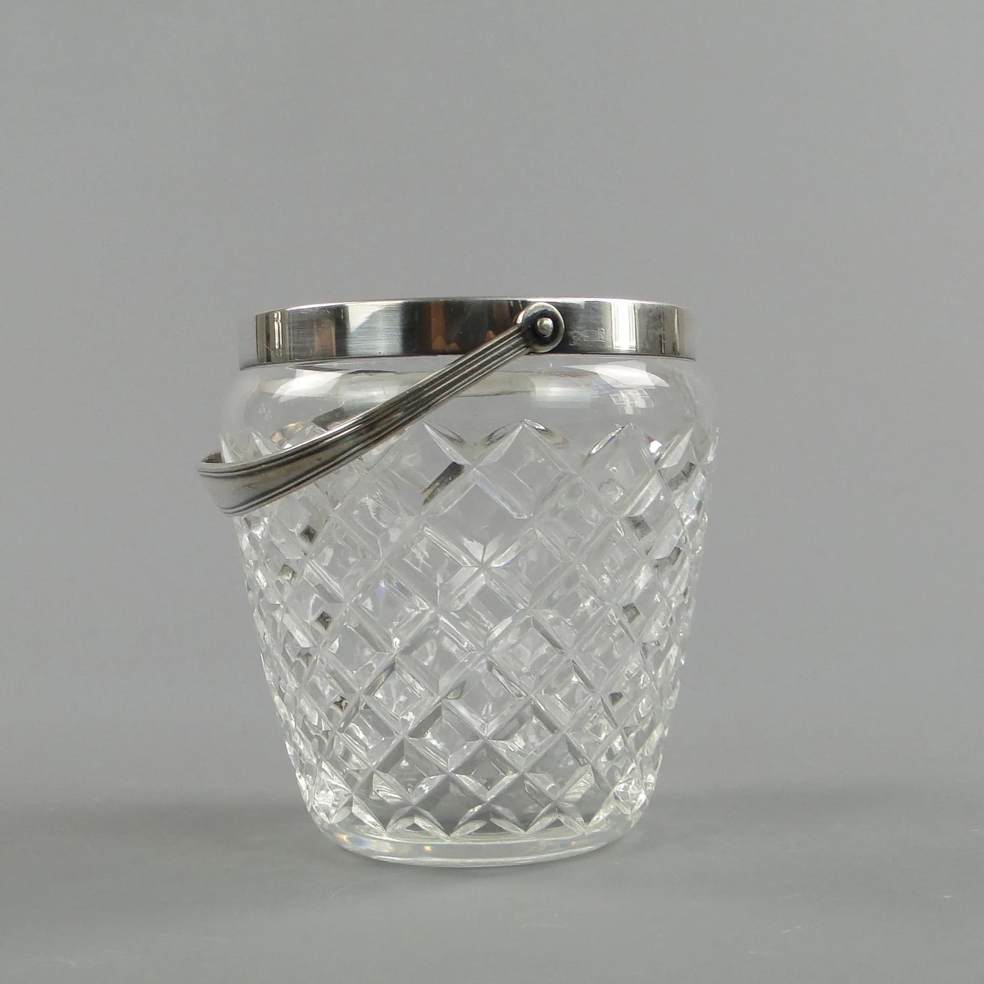 Wiaderko na lód, kryształ transparentny, WMF, Niemcy, lata 50. - 34679