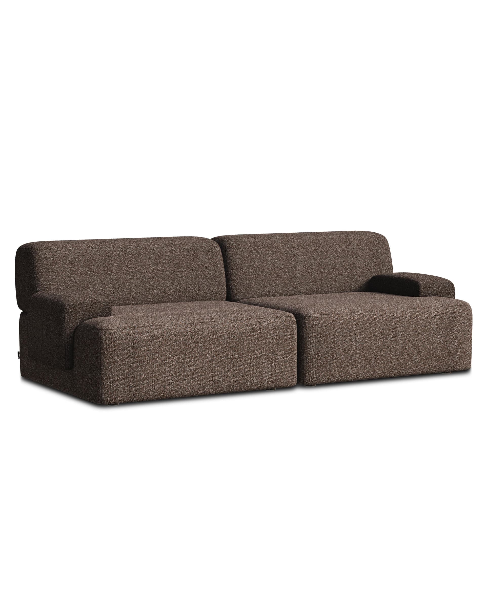 Sofa modułowa Umi 200 cm brązowy, Feum - 34566