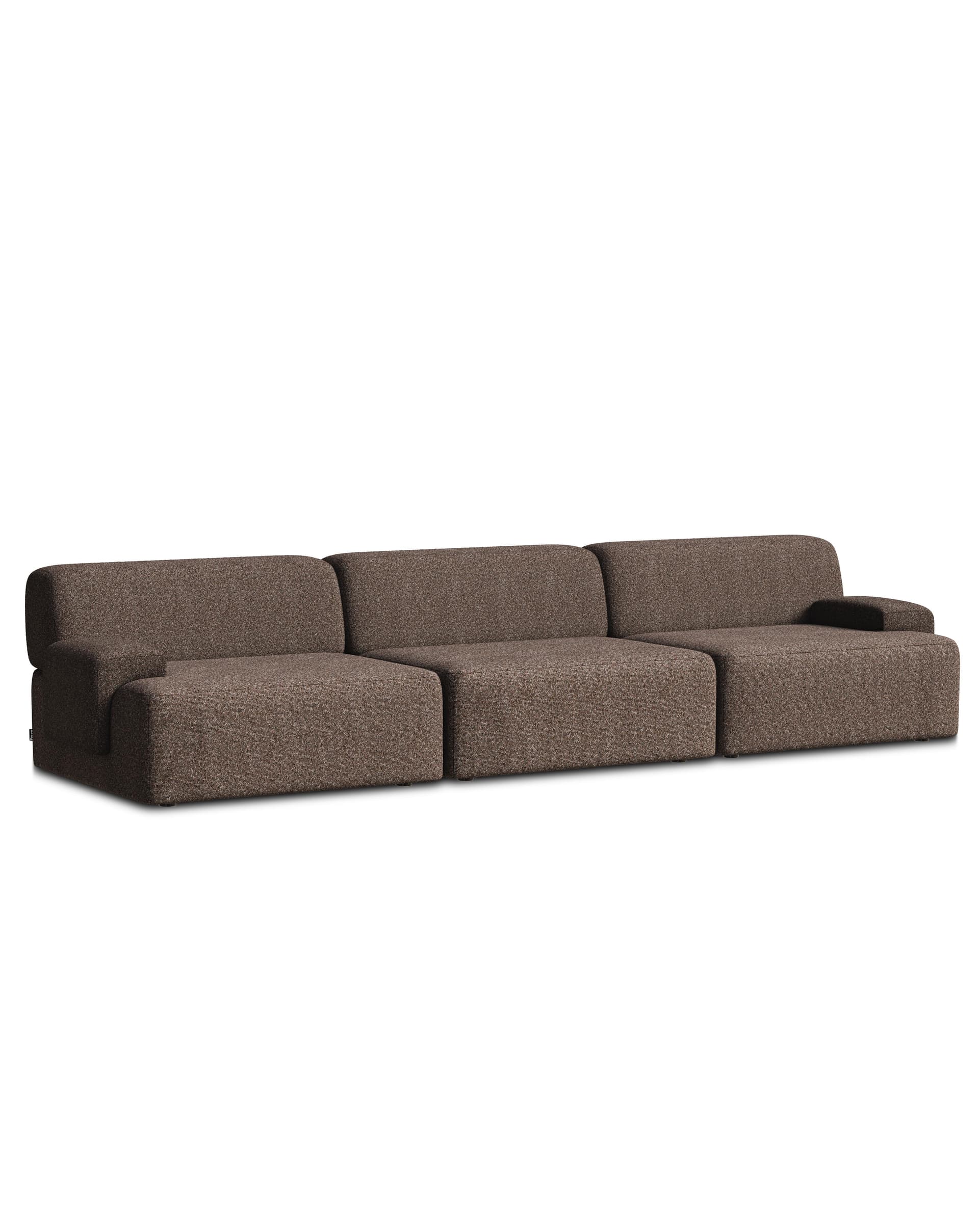 Sofa modułowa Umi 295 cm brązowy, Feum - 43601