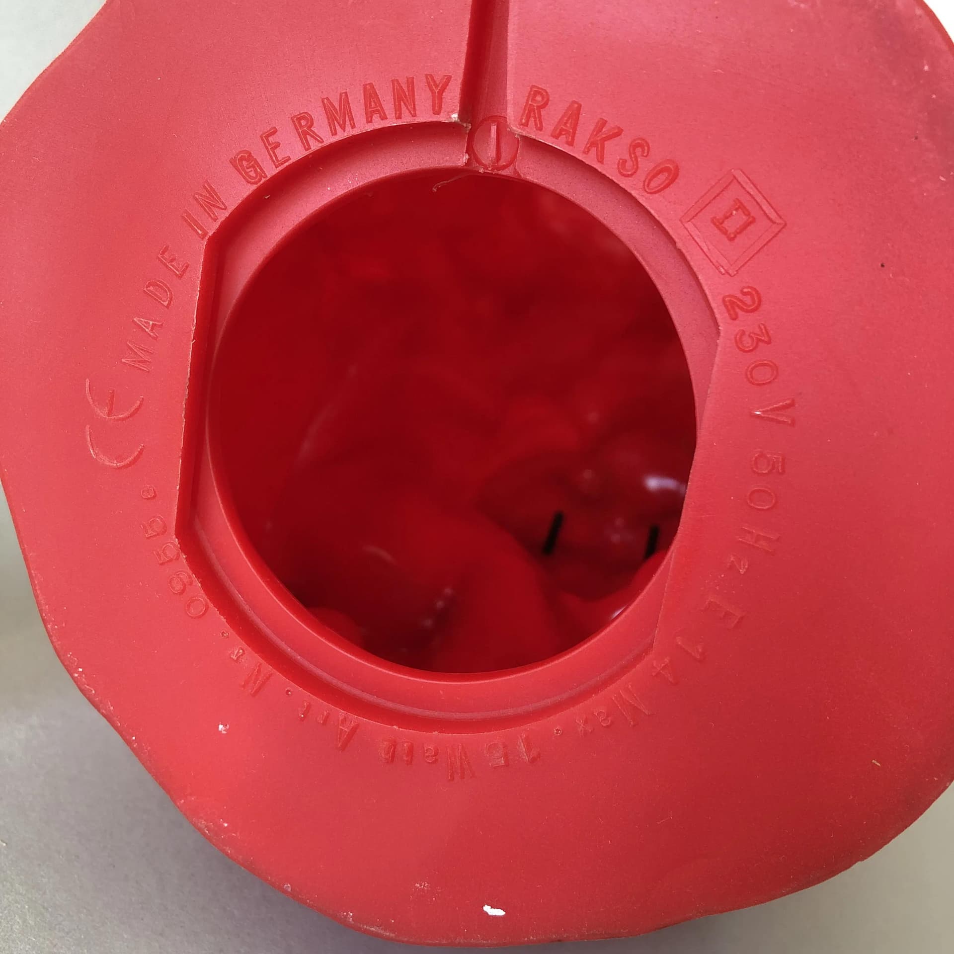 Night Lamp Rakso Halloween, red plastic, Germany, 1990s - 34607