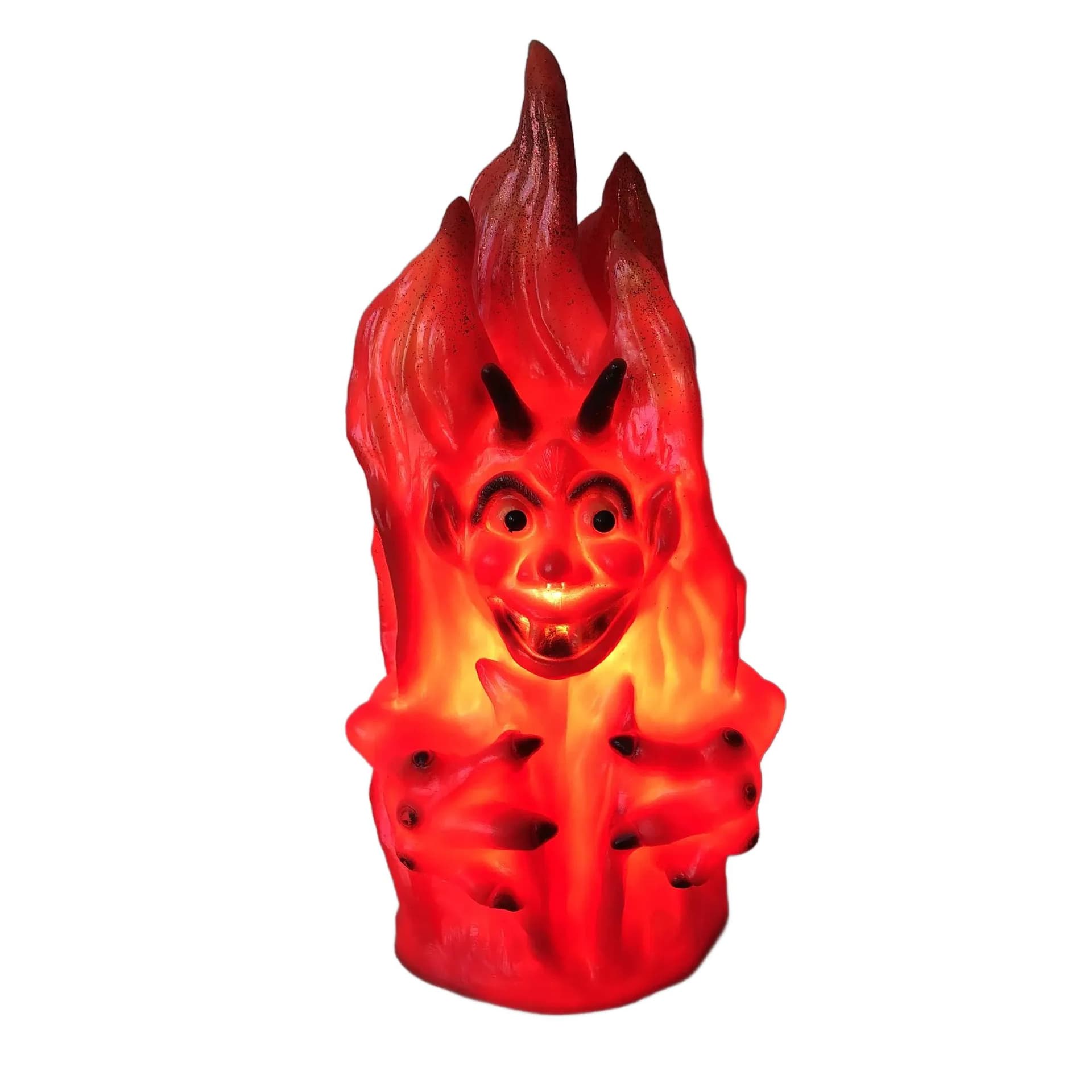 Night Lamp Rakso Halloween, red plastic, Germany, 1990s