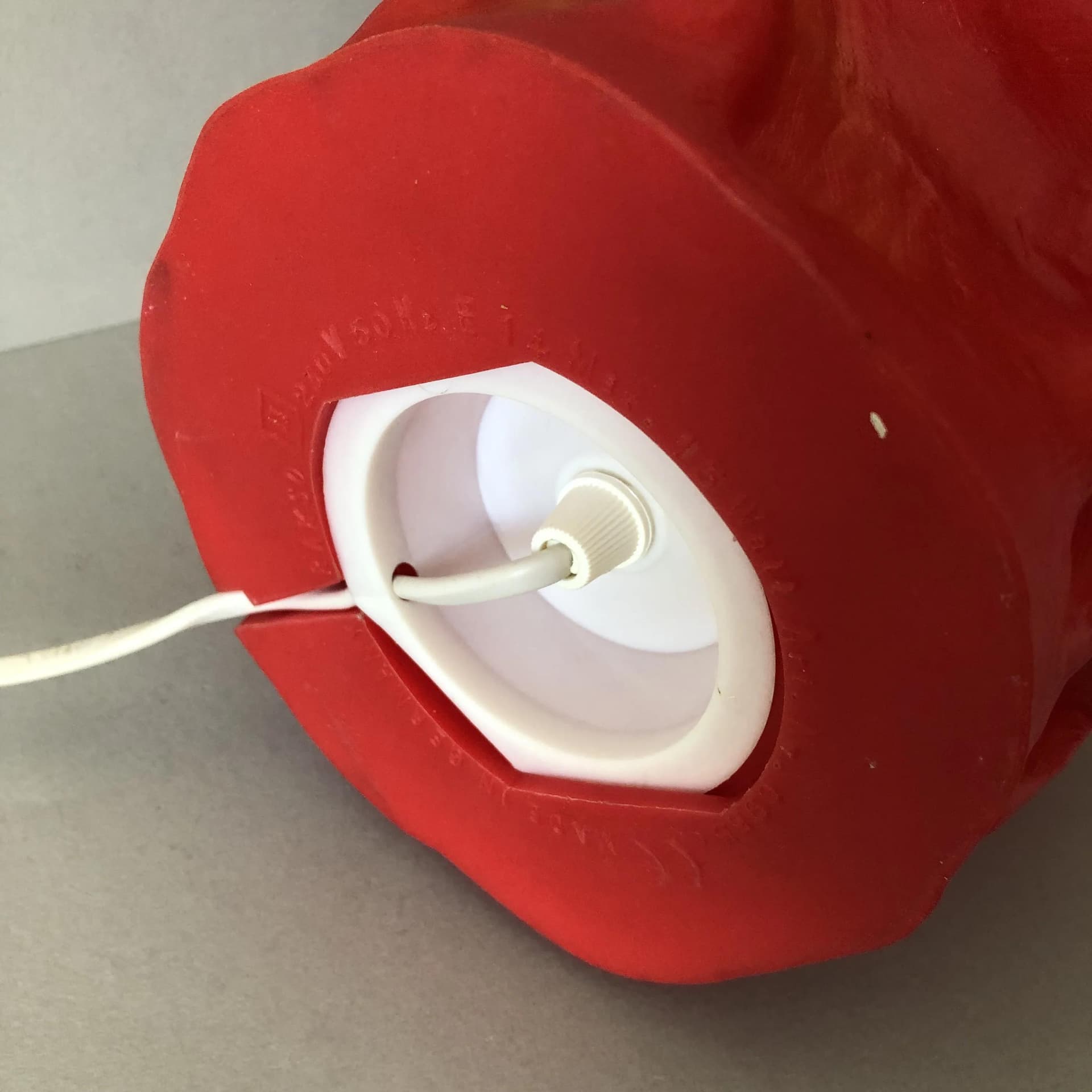 Night Lamp Rakso Halloween, red plastic, Germany, 1990s - 34606