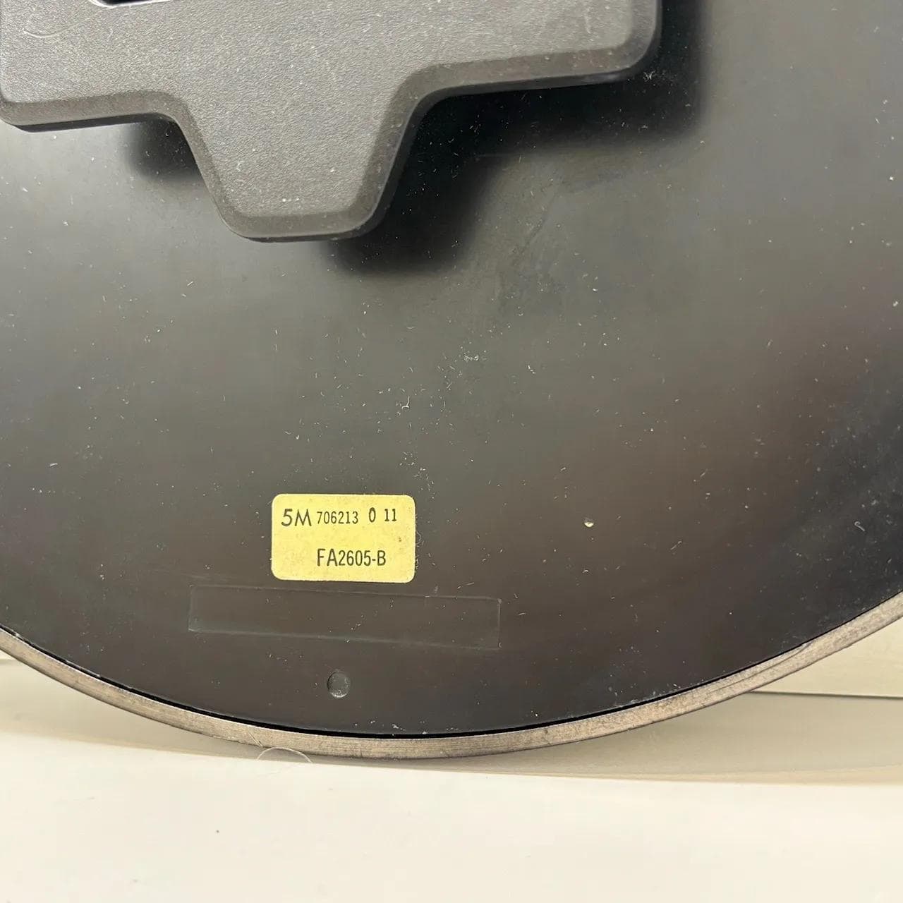 Zegar ścienny czarny, plastik złoty, szkło transparentny, Citizen, Japonia, lata 80. - 34590