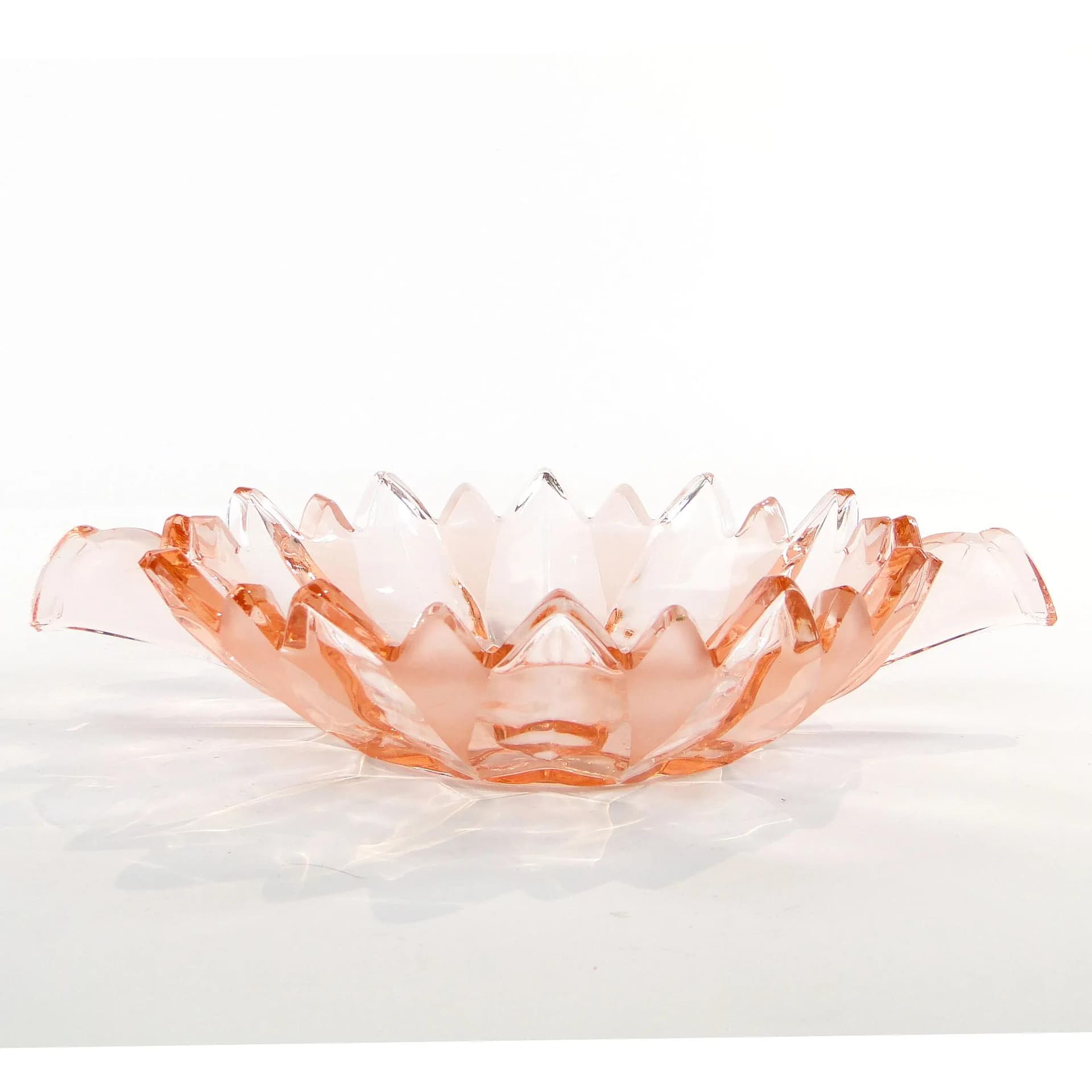 Jam Set Sonja, Art Deco, pink glass, Germany, 1930s - 34872