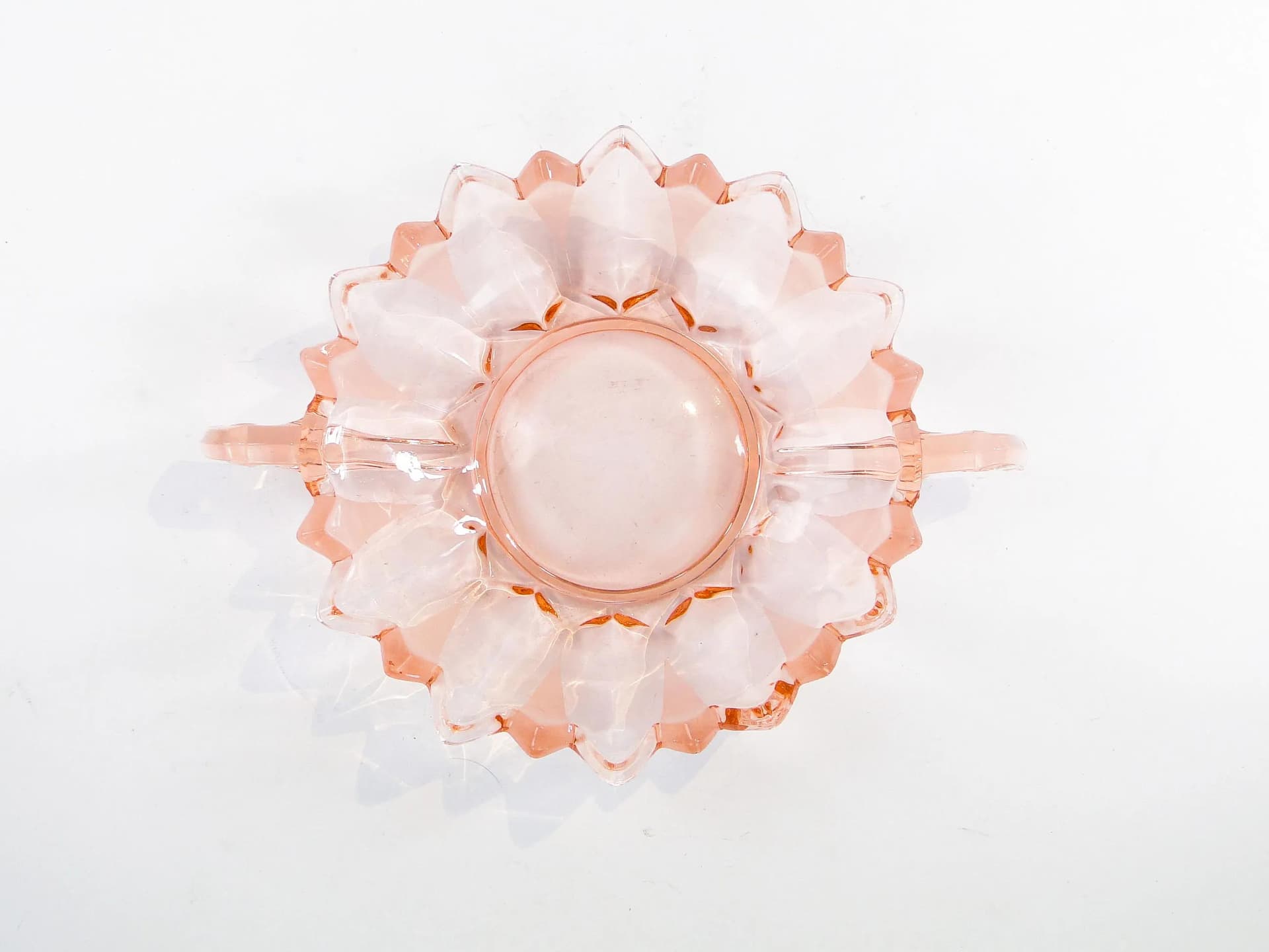 Jam Set Sonja, Art Deco, pink glass, Germany, 1930s - 34873