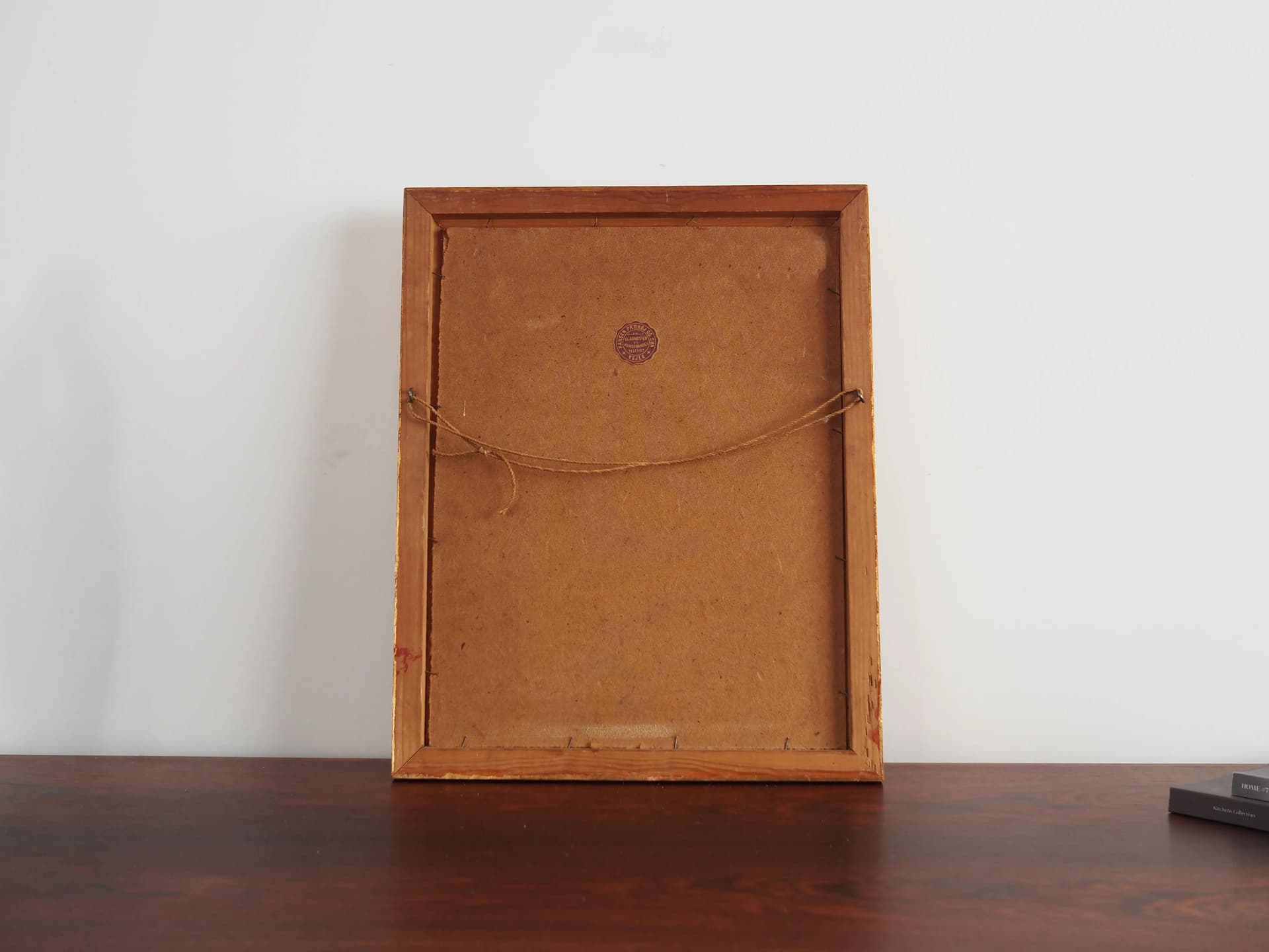 Painting Portrait of a Girl, golden, wood, by A. Anker, Sweden, 19th c. - 34939