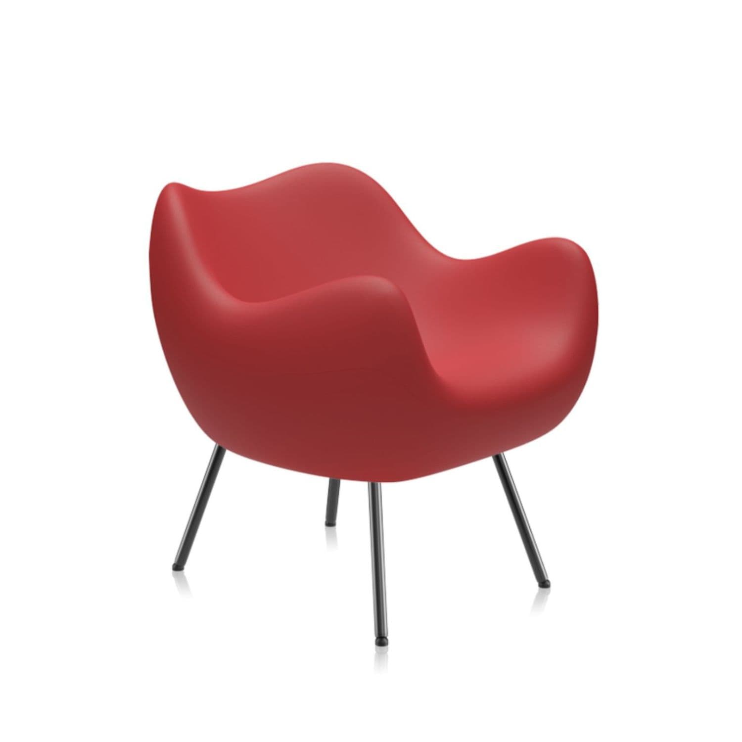 Fotel RM58 Matte czerwony, proj. R. Modzelewski, VZÓR - 8798