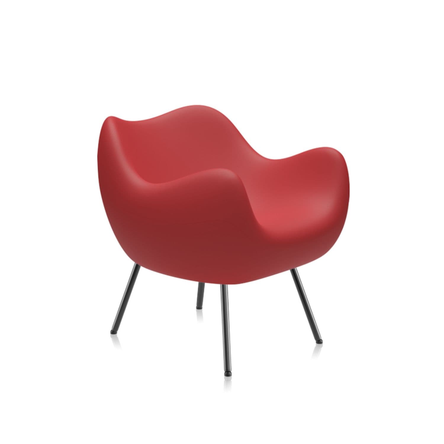 Fotel RM58 Matte czerwony, proj. R. Modzelewski, VZÓR - 8797