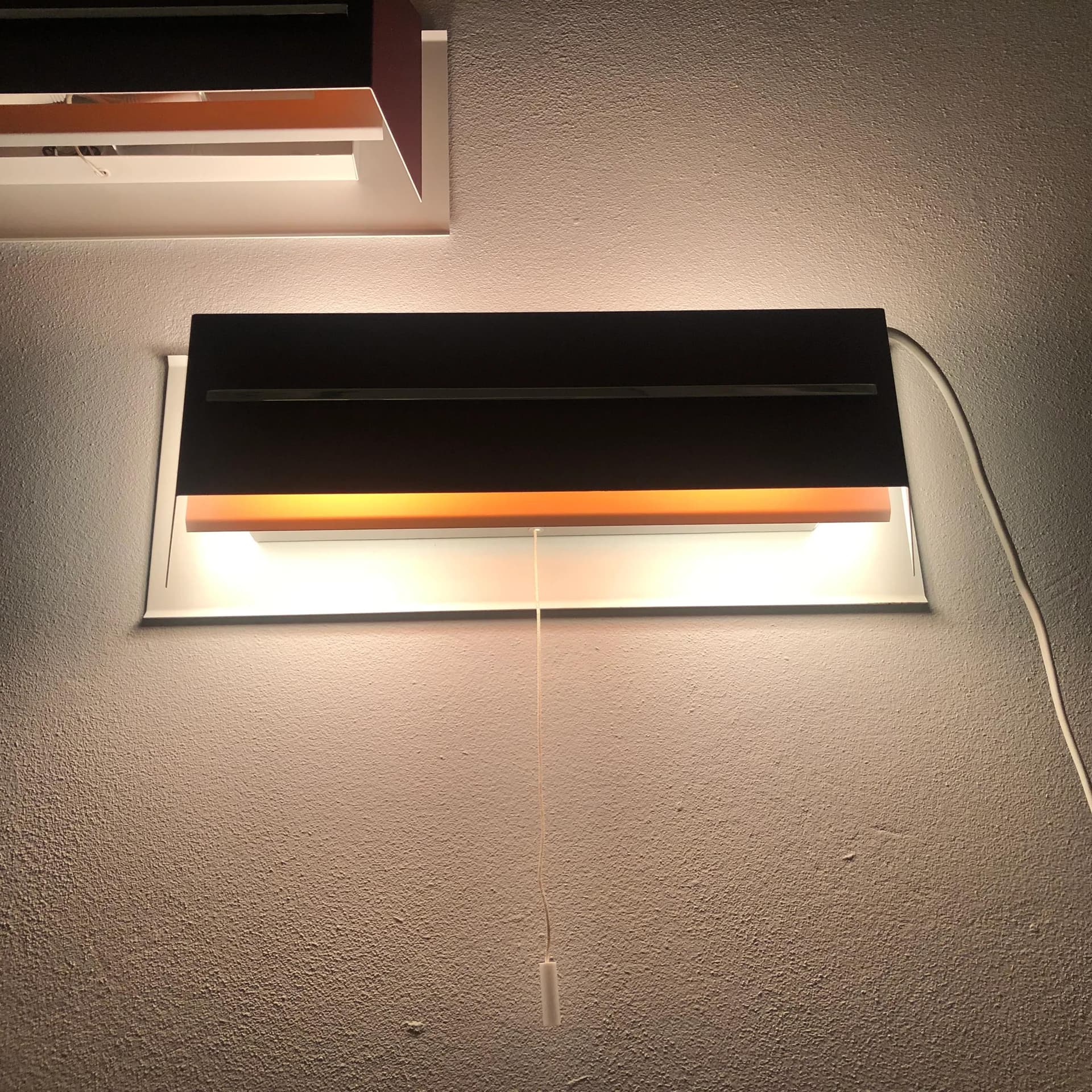 Para kinkietów modernistycznych, maroon, metal, N-Leuchten, Niemcy, lata 70. - 34970