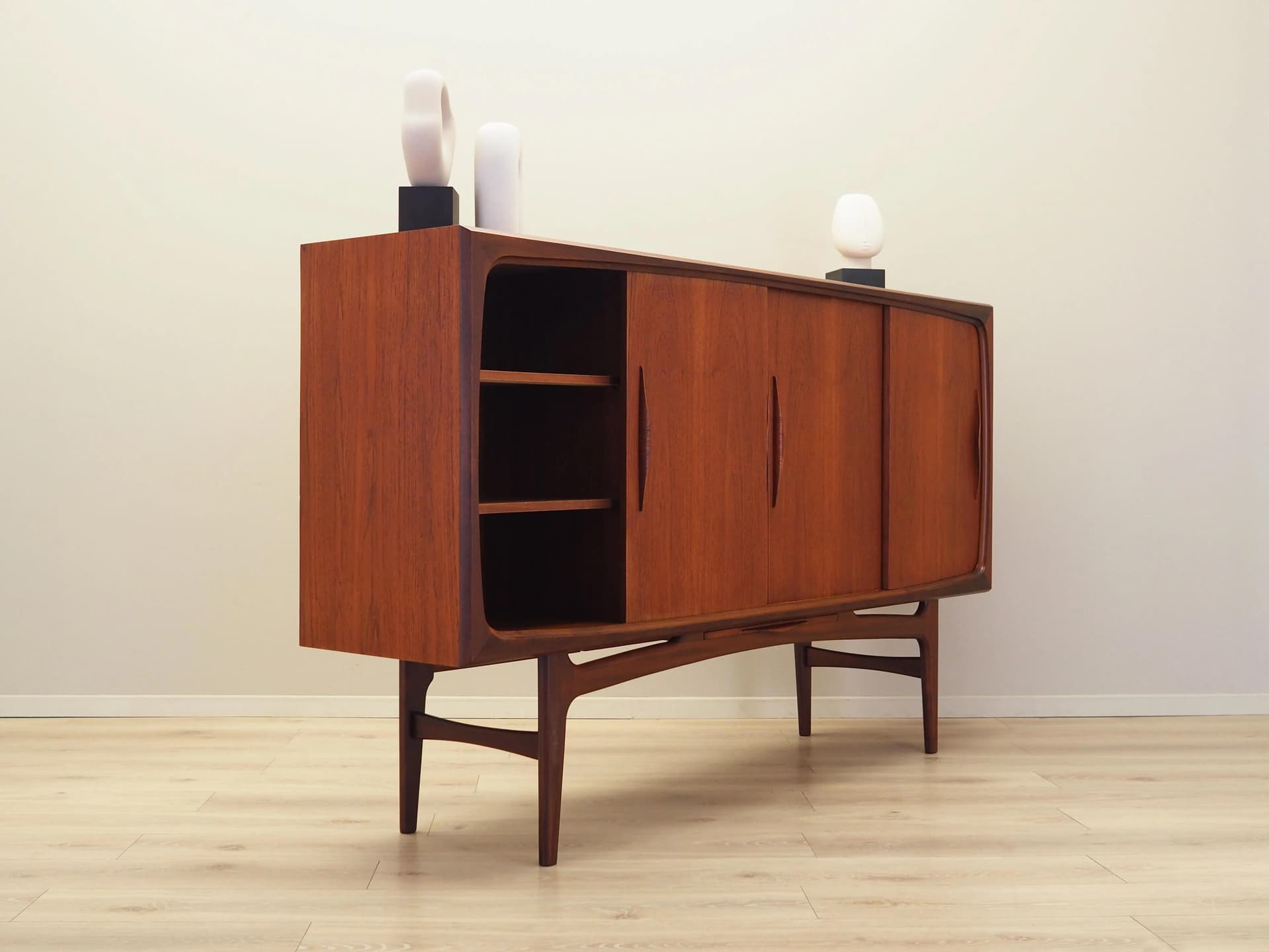 Highboard, teak brązowy, Dania, lata 70. - 35159
