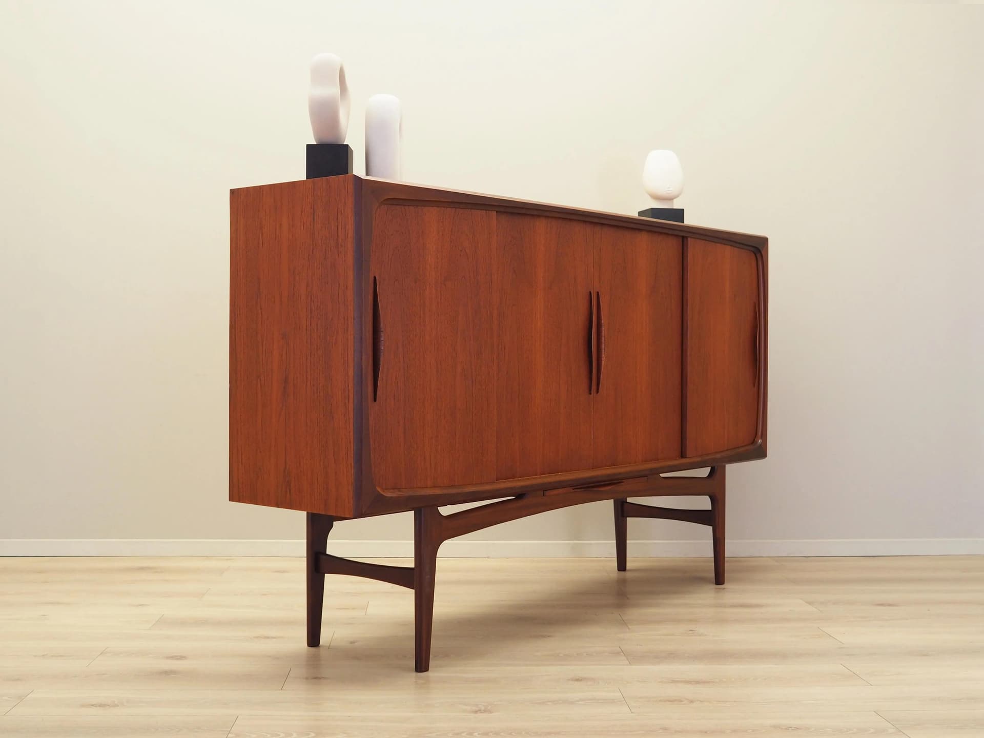 Highboard, teak brązowy, Dania, lata 70. - 35158