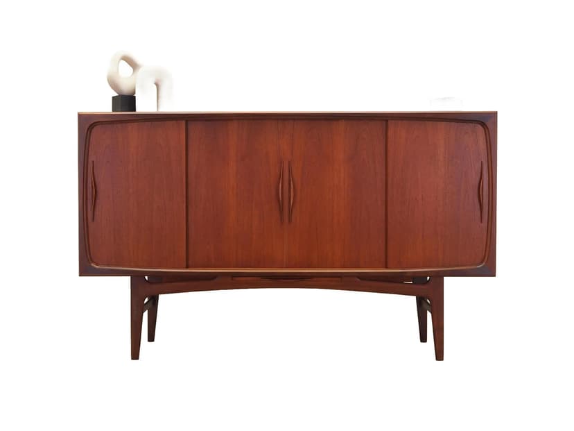 Highboard, teak brązowy, Dania, lata 70.