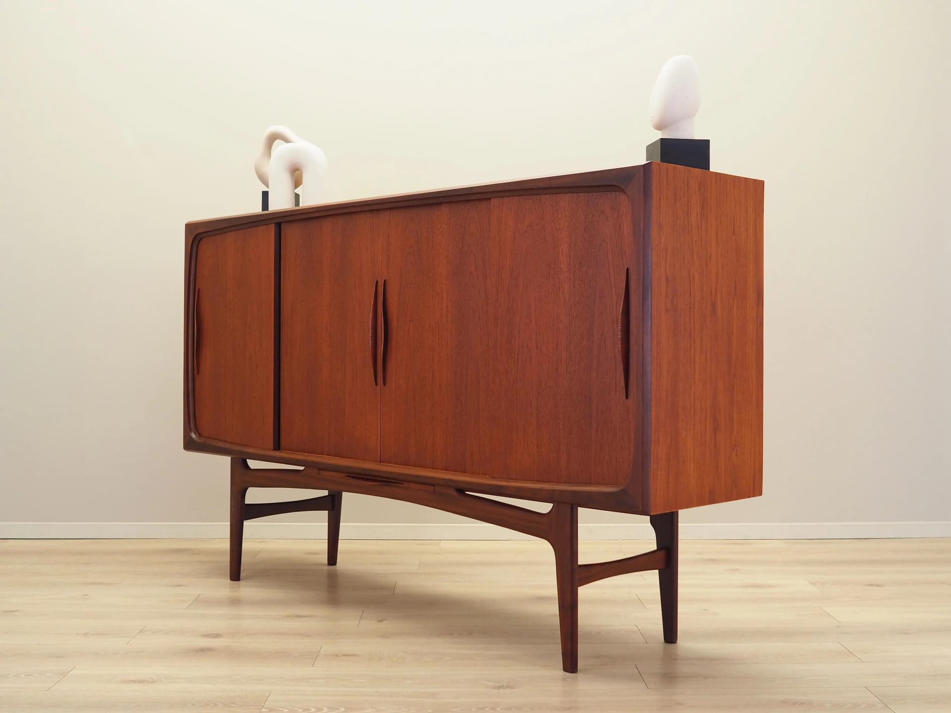 Highboard, teak brązowy, Dania, lata 70. - 35156