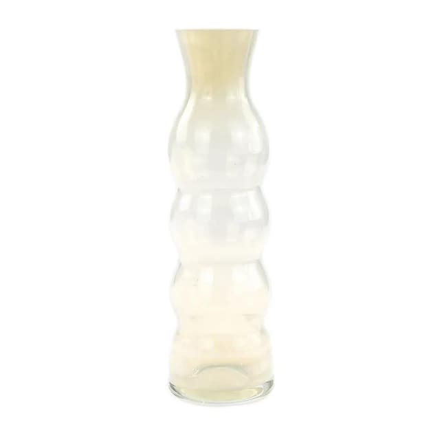 Wazon Bałwanek, szkło ivory white, proj. K. Krawczyk, Polska, lata 70. - WYMIARY