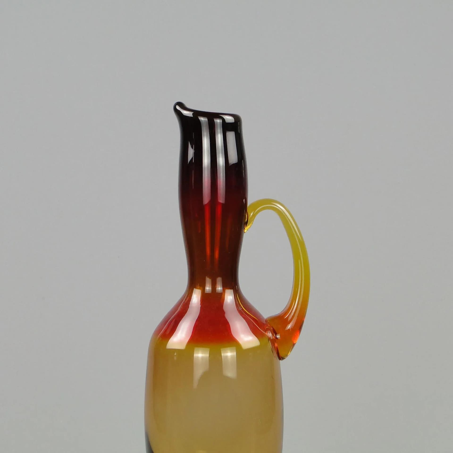 Amphora, multicolor glass, by Z. Horbowy, Poland, 1970s. - 34974