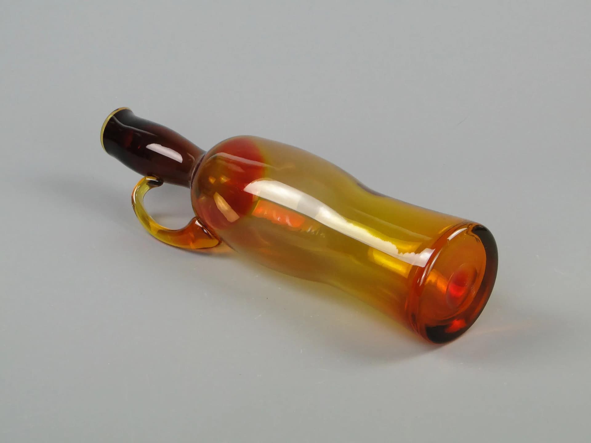 Amphora, multicolor glass, by Z. Horbowy, Poland, 1970s. - 34978