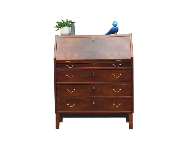 Secretary Desk, walnut, Denmark, 1960s - DIMENSION