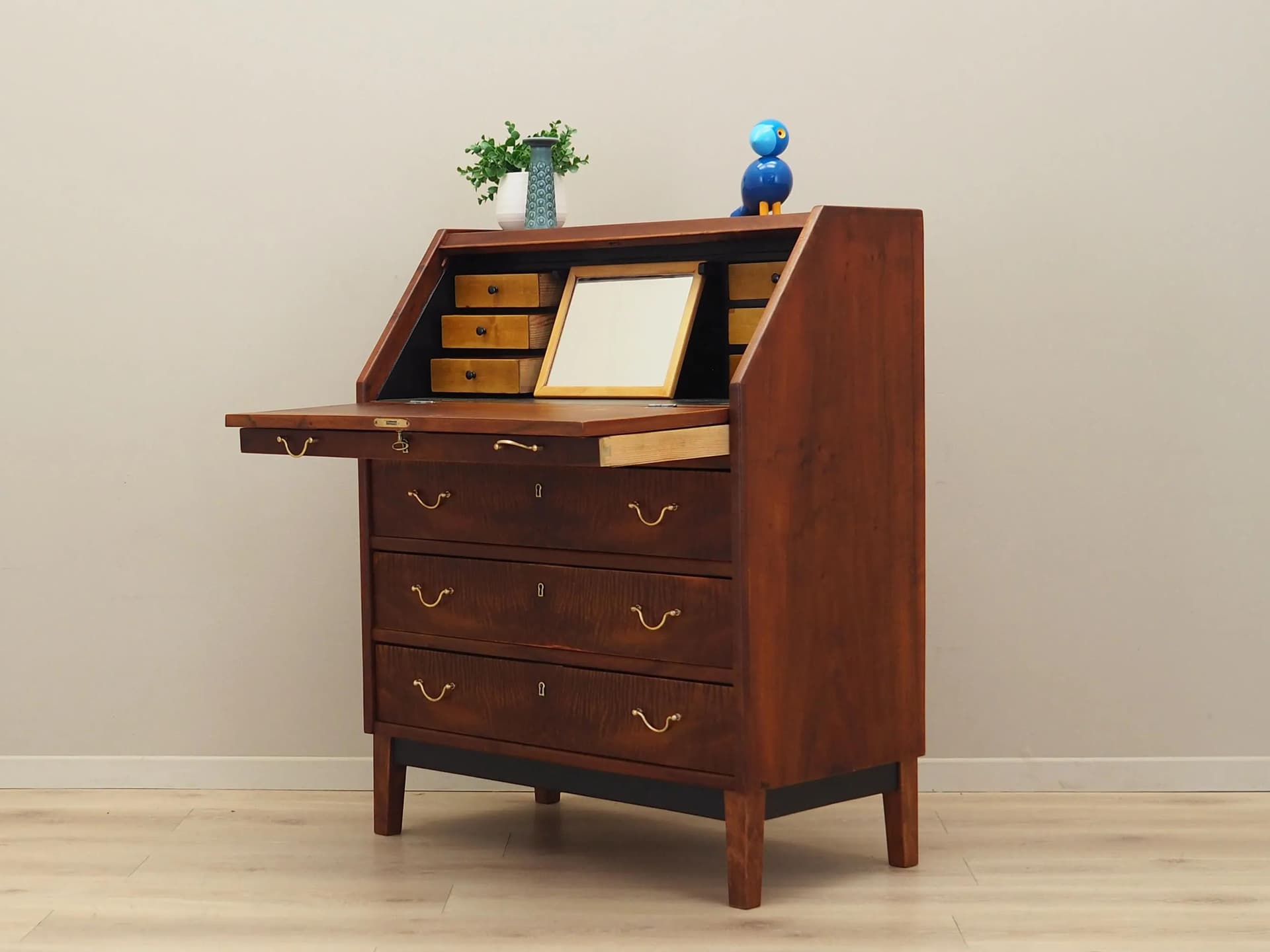 Secretary Desk, walnut, Denmark, 1960s - 35107
